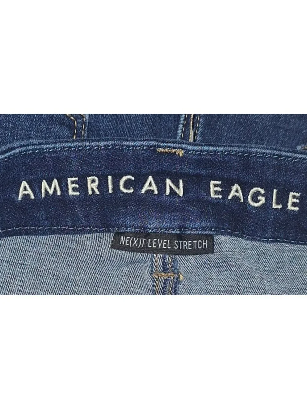 American Eagle Women's Size 6 Blue Jean Shorts 27x2 Ne(x)t Level Stretch Shortie